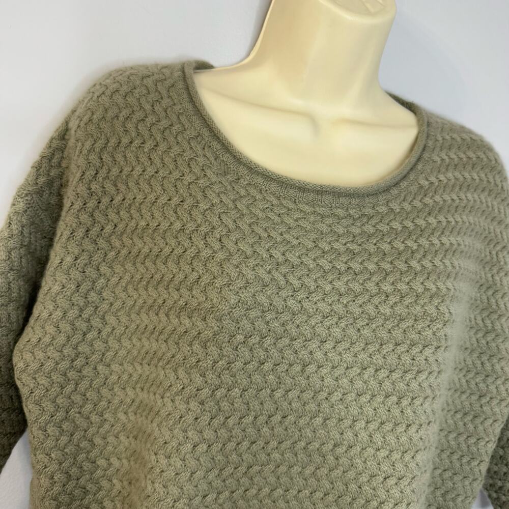 Garnet Hill Cashmere Button-Detail Boxy Sweater Luxury Soft S - Picture 7 of 12